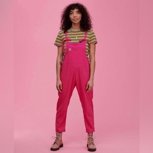 NWOT Lucy & Yak Lunya Dungarees in Hot Pink